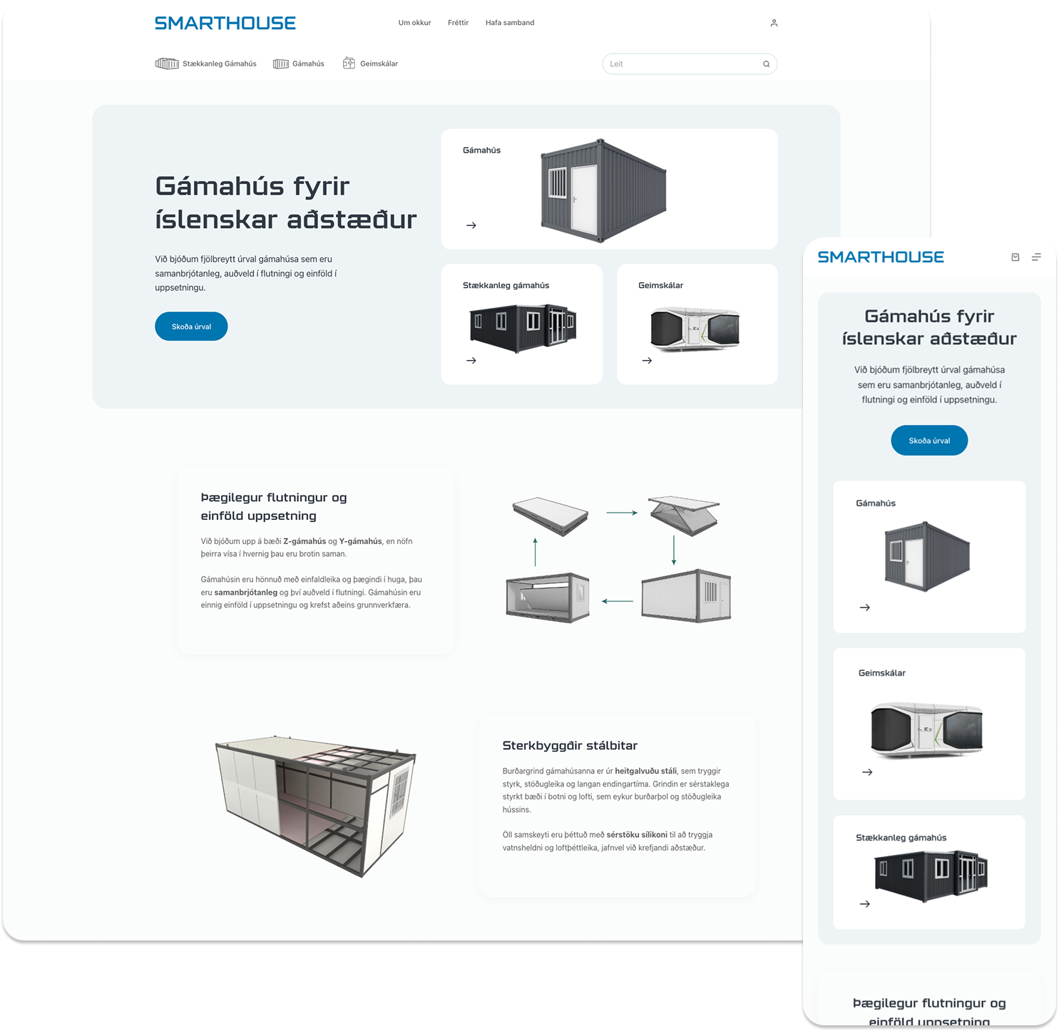 Smarthouse vefsíða