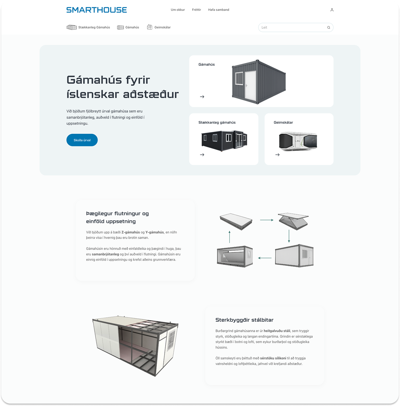 Smarthouse vefsíða